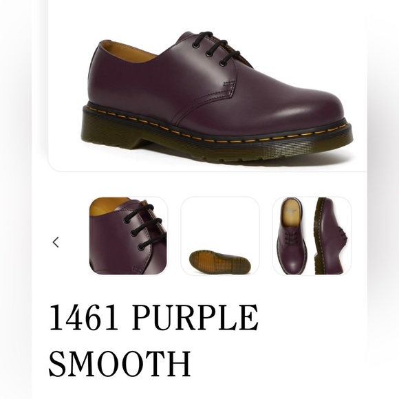 Dr. Martens Oxford size 6 purple NEW IN BOX - Picture 2 of 15